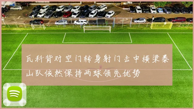 瓦科背对空门转身射门击中横梁泰山队依然保持两球领先优势